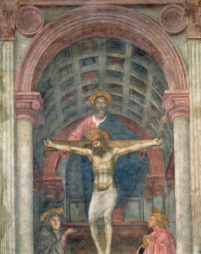 The Trinity (detail) by Tommaso Masaccio